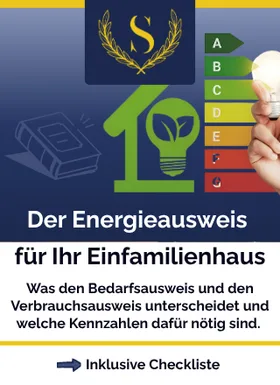 Ratgeber-Cover: Der Energieausweis für Ihr Einfamilienhaus
